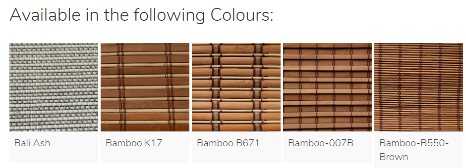 Bamboo Blinds